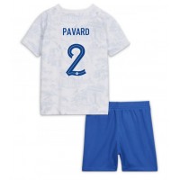 Dětský Fotbalový dres Francie Benjamin Pavard #2 MS 2022 Venkovní Krátký Rukáv (+ trenýrky)